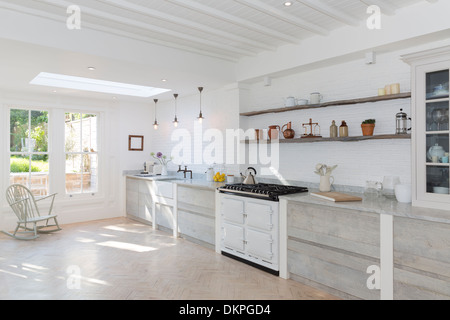 Luxury rustic kitchen Stock Photo