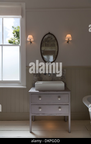 Sink in luxury bathroom Stock Photo