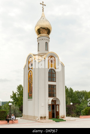 St. George Chapel on the Memorial of Glory Square in Tiraspol, capital of Transnistria. Stock Photo