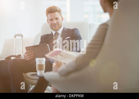 Business people talking in office Stock Photo