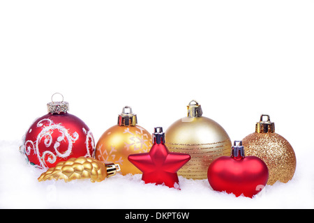 Christmas background with balls Stock Photo