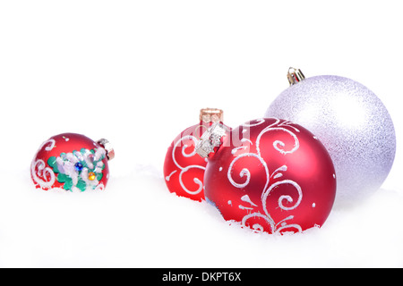 Christmas background with balls Stock Photo