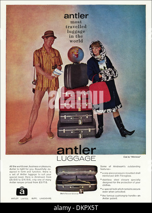 1960s vintage magazine advertisement advertising ANTLER LUGGAGE