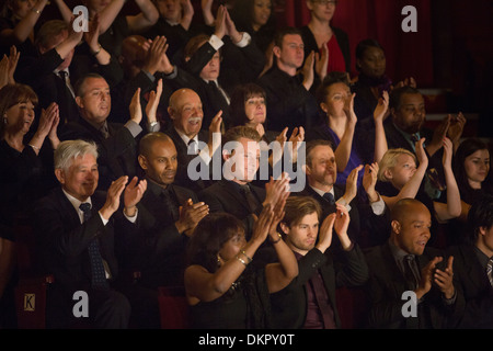 Clapping theater audience Stock Photo