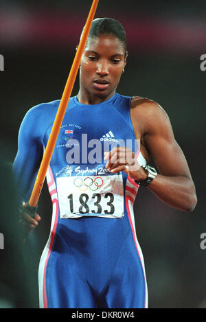 denise australia lewis olympic sydney heptathlon dium javelin sta 2000 alamy