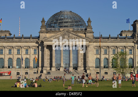 Reichstag, Platz der Republik, Berlin, Deutschland Stock Photo