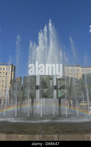 Brunnen, Strausberger Platz, Friedrichshain, Berlin, Deutschland Stock Photo