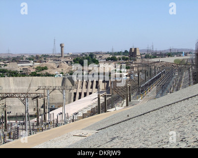 a generating plant in Aswan (Egypt) in sunny ambiance Stock Photo