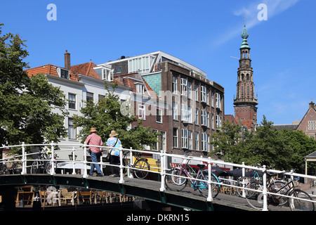 Leiden Old Town Hall Nieuwe Rijn Stock Photo