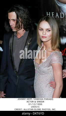 Dec. 1, 1999 - JOHNNY DEPP, VANESSA PARADIS.ACTOR & SINGER.01/12/1999