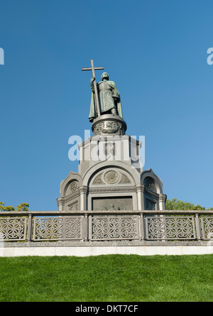 Monument to Volodymyr (Vladimir) the great in Kiev, capital of Ukraine. Stock Photo