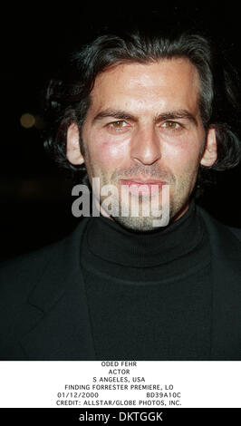 Dec. 1, 2000 - FINDING FORRESTER PREMIERE, LO - ODED FEHR.ACTOR.S ANGELES, USA.FINDING FORRESTER PREMIERE, LO.01/12/2000.BD39A10C.CREDIT:(Credit Image: © Globe Photos/ZUMAPRESS.com) Stock Photo