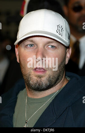 FRED DURST.SINGER ''LIMP BIZKIT'' POP GROUP.ANGELES, USA.CINERAMA DOME, HOLLYWOOD, LOS.21/10/2002.LAC10256. Stock Photo