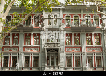 Buildings on Rishelyevskaya street in Odessa, Ukraine. Stock Photo