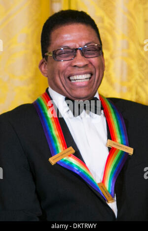 Washington, DC. 8th Dec, 2013. Kennedy Center Honoree Herbie Hancock attends a reception at the White House for the 2013 Kennedy Center Honorees on December 8, 2013 in Washington, DC. Credit: Kristoffer Tripplaar / Pool via CNP/dpa/Alamy Live News Stock Photo