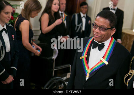 Washington, DC. 8th Dec, 2013. Kennedy Center Honoree Herbie Hancock attends a reception at the White House for the 2013 Kennedy Center Honorees on December 8, 2013 in Washington, DC. Credit: Kristoffer Tripplaar / Pool via CNP/dpa/Alamy Live News Stock Photo