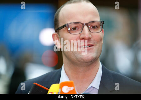 Berlin, Germany. 9th Dec, 2013. CDU comes together in Berlin to discuss the coalition contract between CSU/CDU and the SPD. / Picture: Jens sphan (CDU), in Berlin, on December 9, 2013.Photo: Reynaldo Paganelli/NurPhoto Credit:  Reynaldo Paganelli/NurPhoto/ZUMAPRESS.com/Alamy Live News Stock Photo