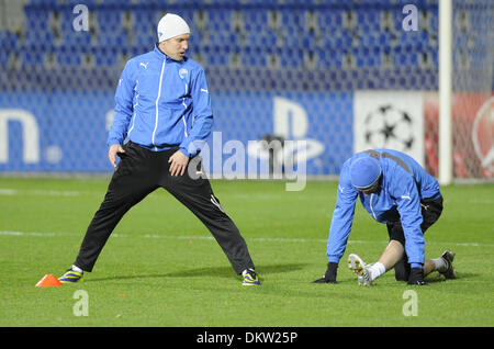 Pilsen, Czech Republic. 9th Dec, 2013. Daniel Kolar of Plzen pictured during training of their team on December 9, 2013 in Pilsen, Czech Republic ahead of the 6th round Champions League match FC Viktoria Plzen vs CSKA Moscow. Credit: CTK Photo/Petr Eret/Alamy Live News Stock Photo