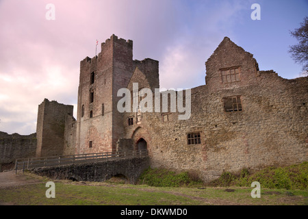 Ludlow Castle, Ludlow, Shropshire, England. Stock Photo