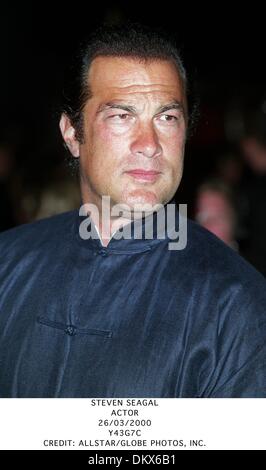 Mar. 26, 2000 - STEVEN SEAGAL.ACTOR.26/03/2000.Y43G7C.CREDIT:(Credit Image: © Globe Photos/ZUMAPRESS.com) Stock Photo