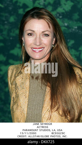 Nov. 13, 2000 - PARAMOUNT STUDIOS, LA, USA - JANE SEYMOUR.ACTRESS.PARAMOUNT STUDIOS, LA, USA.13/11/2000.BC95G29C.CREDIT:(Credit Image: © Globe Photos/ZUMAPRESS.com) Stock Photo