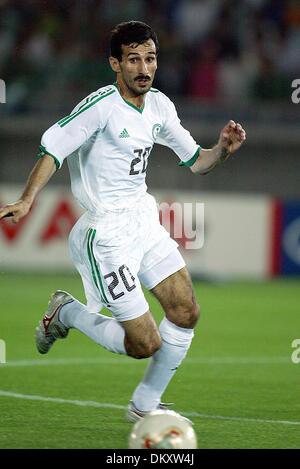 Apr. 19, 1942 - SAUDI ARABIA V IRELAND - AL HASAN AL YAMI.SAUDI ARABIA.INTERNATIONAL STADIUM YOKOHAMA.SAUDI ARABIA V IRELAND.11/06/2002.DIB4770.K47873.WORLD CUP PREVIEW 2006.(Credit Image: © Globe Photos/ZUMAPRESS.com) Stock Photo