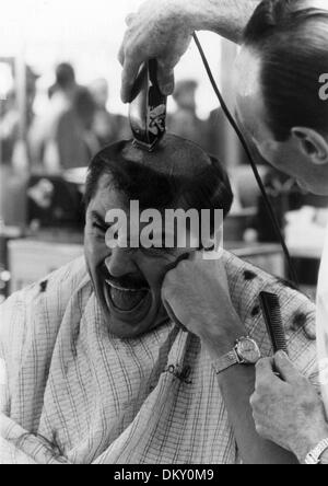 Feb. 10, 2000 - ERNIE KOVACS .HEAD SHAVED FOR THE WACKIEST SHIP IN THE ARMY. LARRY BARBIER JR/(Credit Image: © Globe Photos/ZUMAPRESS.com) Stock Photo