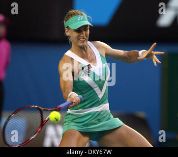 Jan 20, 2010 - Melbourne, Victoria, Australia - Justine Henin (BEL) defeated  ELENA DEMENTIEVA 7-5, 7-6 during round one action at the Australian Open 2010. (Credit Image: © MM Images/ZUMA Press) Stock Photo