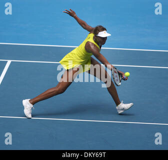 Jan 21, 2010 - Melbourne, Victoria, Australia - Tennis player VENUS WILLIAMS (USA) defeated Sybille Bammer (AUT), 6-2, 7-5 during round two play at the Australian Open of tennis. (Credit Image: © MM Images/ZUMA Press) Stock Photo