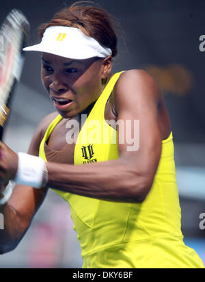 Jan 21, 2010 - Melbourne, Victoria, Australia - Tennis player VENUS WILLIAMS (USA) defeated Sybille Bammer (AUT), 6-2, 7-5 during round two play at the Australian Open of tennis. (Credit Image: © MM Images/ZUMA Press) Stock Photo