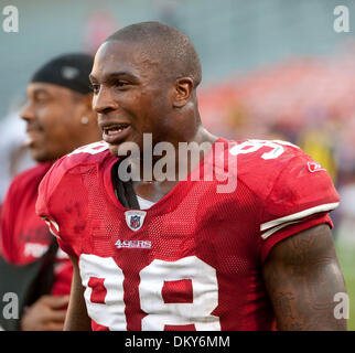 San Francisco 49ers Parys Haralson, #98, during practice in Santa