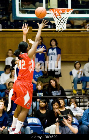 Dec. 04, 2009 - Durham, North Carolina, U.S - 3 December 2009: Ohio States (42) Jantel Lavender junior center goes to the hoop..Duke beats Ohio State 83-67 in Durham NC.Mandatory Credit: Mark Abbott / Southcreek Global (Credit Image: © Mark Abbott/Southcreek Global/ZUMApress.com) Stock Photo