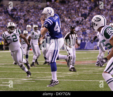 Indianapolis Colts quaterback Peyton Manning throws downfield during the  game against the San Diego Chargers in Indianapolis on December 26, 2004.  Manning completed his record setting 49th touchdown pass of the season