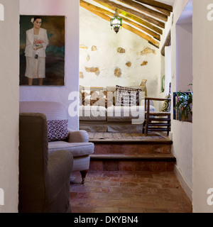 Almohalla 51, Archidona, Spain. Architect: none, 2013. Guest lounge. Stock Photo
