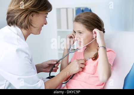 Doctor Checking Shy Teen