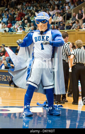 Feb. 11, 2010 - Durham, North Carolina, U.S - 11 February 2009: The Duke Blue Devil..Duke gets a win over NC State 70- 39 at Cameron indoor stadium, Durham NC..Mandatory Credit: Mark Abbott / Southcreek Global (Credit Image: © Mark Abbott/Southcreek Global/ZUMApress.com) Stock Photo