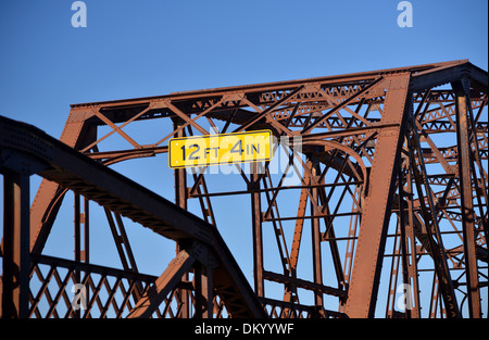 Lake Overholser Bridge, west of Oklahoma City on old Route 66 Stock Photo
