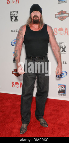 Rusty Coones Premiere Screening of FX's 'Sons Of Anarchy' Season 5 Held at Westwood Village Theater Los Angeles Califorina - Stock Photo