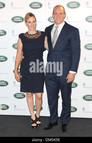 Zara Phillips and Mike Tindall Range Rover global launch party held at Roayl Ballet school - Arrivals London England - 06.09.12 Stock Photo