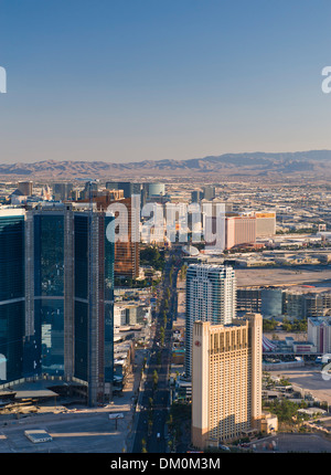 Las Vegas Skyline from Stratosphere Tower, Nevada, USA Stock Photo