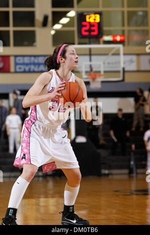 Feb. 20, 2010 - West Point, New York, U.S - 20 February 2010:  Army forward Erin Anthony (32) during game action in the Navy at Army Women's basketball game held at Crystl Arena in West Point , New York. (Credit Image: © Alex Cena/Southcreek Global/ZUMApress.com) Stock Photo