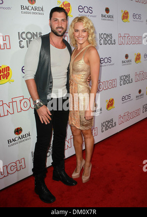 Peta Murgatroyd and Maksim Chmerkovskiy Icons and Idols 2012 VMA after party hosted by In Touch Weekly at Chateau Marmont Los Stock Photo