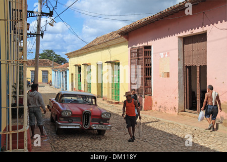 1958 Edsel Pacer Sedan, Calle Ciro Redondo (San José), Trinidad, Sancti Spiritus province, Cuba, Caribbean Sea, Central America Stock Photo