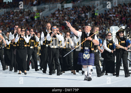 City of Lorient (Brittany) on 2013/08/04: 43rd edition of the Inter-Celtic Festival of Lorient Stock Photo