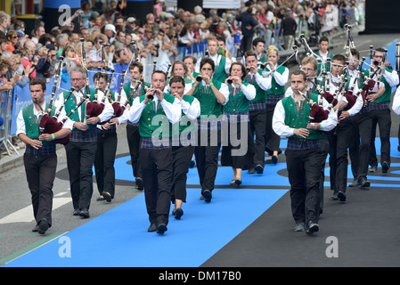 City of Lorient (Brittany) on 2013/08/04: 43rd edition of the Inter-Celtic Festival of Lorient Stock Photo