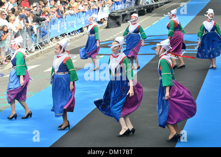 City of Lorient (Brittany) on 2013/08/04: 43rd edition of the Inter-Celtic Festival of Lorient Stock Photo