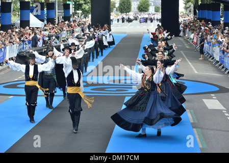 City of Lorient (Brittany) on 2013/08/04: 43rd edition of the Inter-Celtic Festival of Lorient Stock Photo