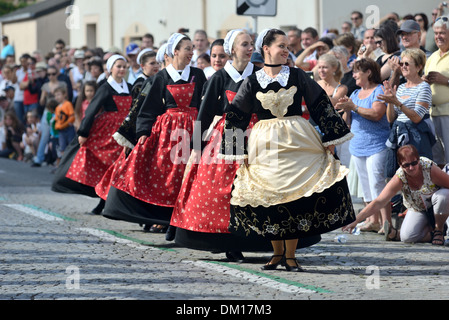 City of Lorient (Brittany) on 2013/08/04: 43rd edition of the Inter-Celtic Festival of Lorient Stock Photo