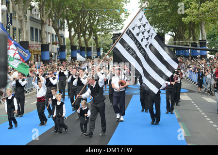 City of Lorient (Brittany) on 2013/08/04: 43rd edition of the Inter-Celtic Festival of Lorient Stock Photo