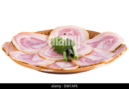 meatloaf on a white background Stock Photo